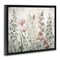 Stupell Industries Blush Wildflower Sprigs Framed Floater Canvas Wall Art Design by Sasha
